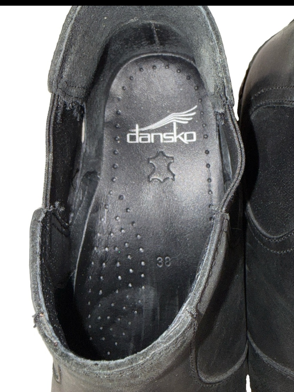 Dansko Frankie 38 Boot Chelsea Black Oiled Leather Women Size US 7.5-8 EU 38 EUC - Picture 7 of 16